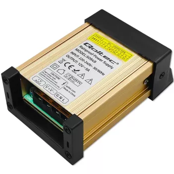 QOLTEC LED-hakkurivirtalähde IP45 60W 12V 5A vesitiivis