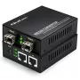 Qoltec kaksisuuntainen mediakonvertteri-kytkin Ethernet 2x RJ45 2x SFP | 1000Mb/s | 5V
