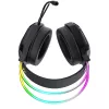 Wozinsky WSG-1118 langallinen pelikuuloke RGB-valaistuksella ja mikrofonilla - musta