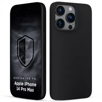 3MK PROTECTION Hardy Mellow kotelo Apple iPhone 14 Pro Max - musta, joustava TPU, iskunsuojaus
