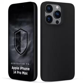 3MK PROTECTION Hardy Mellow kotelo Apple iPhone 14 Pro Max - musta, joustava TPU, iskunsuojaus