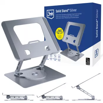 3mk Solid Stand - hopea yleisteline puhelimille ja tableteille