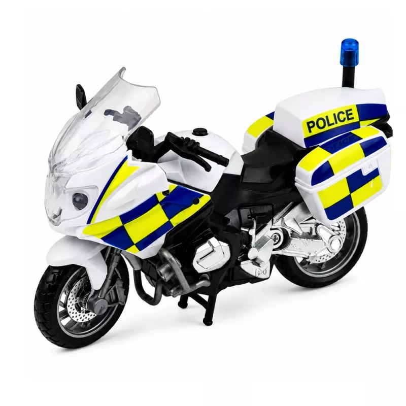 LEAN TOYS poliisisetti helikopteri moottoripyörä poliisiauto valot äänet 1:32