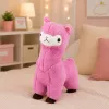 LEAN TOYS pehmeä alpakka-laama pehmolelu pehmeä turkki pinkki 38 cm