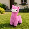LEAN TOYS pehmeä alpakka-laama pehmolelu pehmeä turkki pinkki 38 cm