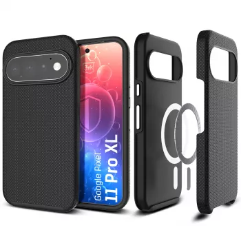 3mk Hardy Shockproof MagCase Google Pixel 11 Pro XL - läpinäkyvä