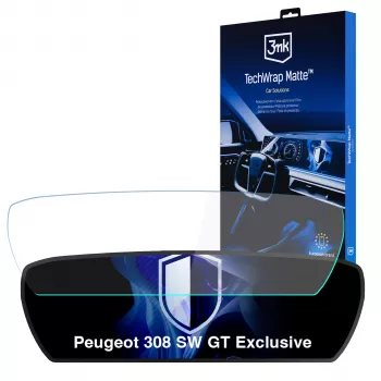 3MK PROTECTION TechWrap mattasuojakalvo mittaristolle Peugeot 308 SW GT Exclusive