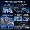 VENTION GaN 90W Dual-USB-C -seinälaturi (45W+45W) - musta