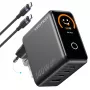 Vention 140W GaN-laturi 1x USB-A, 3x USB-C ja USB-C - USB-C -kaapeli 1 m