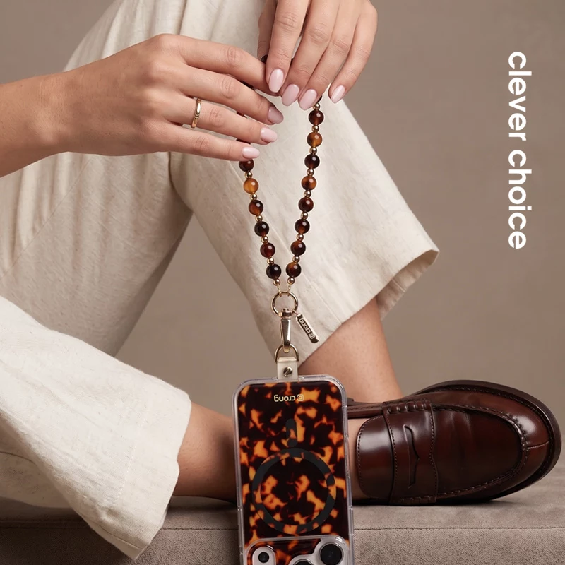 Crong Phone Charm Lanyard - kilpikonnakuvioinen helminauha