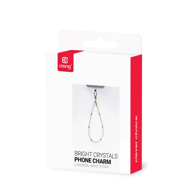 Crong Phone Charm - avainnauha hohtavilla kristalleilla