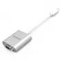ORICO PTAV USB-C - VGA ja 3,5 mm äänisovitin, Full HD 1080p, 15 cm, hopea