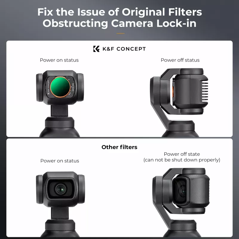 KF säädettävä ND-suodatin ND32-ND512 Nano-X DJI Osmo Pocket 3:lle