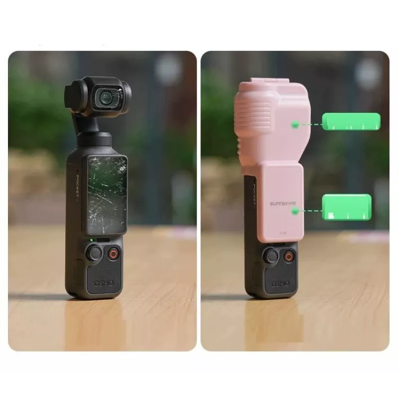 SUNNYLIFE suojakotelo DJI Osmo Pocket 4:lle – pinkki