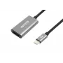 Accura USB-C - HDMI 4K 60Hz -adapterikaapeli M/F 0,23m