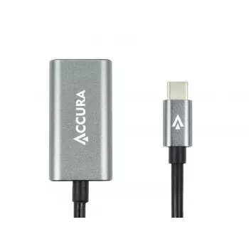 Accura USB-C - HDMI 4K 60Hz -adapterikaapeli M/F 0,23m