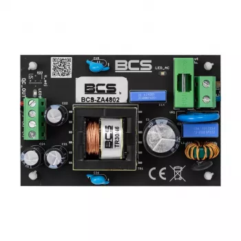 BCS BCS-ZA4802 4-kanavainen passiivinen videobalun-lähetin-vastaanotin AHD/TVI/CVI/CVBS UTP:n kautta, musta