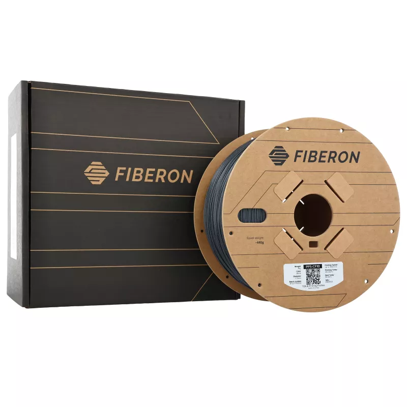 Polymaker Fiberon PPS-CF10 3D-tulostimen filamentti, 1,75 mm, 3 kg, musta