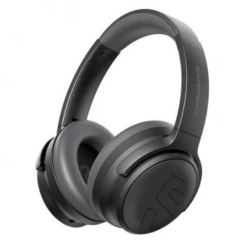 Soundpeats Space Pro langattomat over-ear-kuulokkeet hybridi-ANC:llä, LDAC, 61h akku - musta