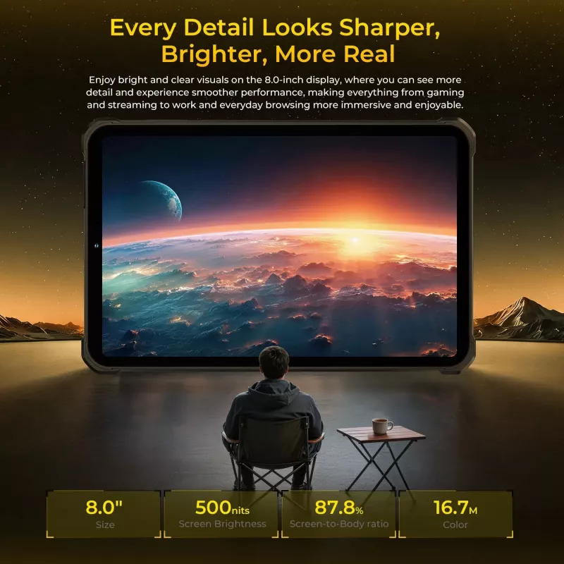 OUKITEL RT11 5G järeä tablet 8GB/128GB musta 10000mAh