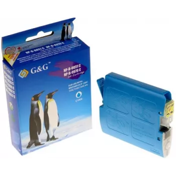 G&G yhteensopiva värikasetti Brother LC-970C/LC-1000C cyan (400 sivua, 11ml, Smart Chip)