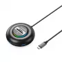 ORICO YXR5-C3 4-porttinen USB 3.0 -keskitin SD- ja microSD-kortinlukijalla