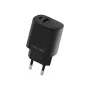 Beline GaN 30W USB-C PD + USB-A QC seinälaturi musta (vain virtalähde)