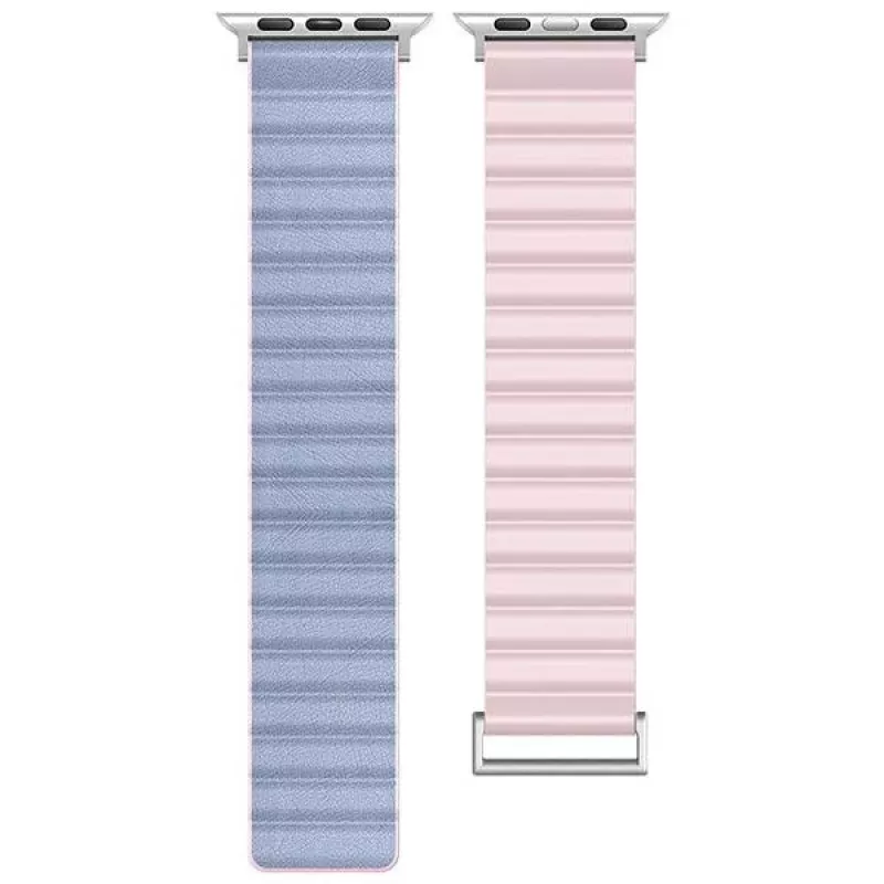 Beline Magnetic Pro ranneke Apple Watch 42/44/45/49mm pinkki/Sierra Blue
