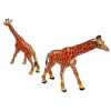 LEAN TOYS kirahvhahmot oppimislelu perhe 3 osaa + Afrikka-taustakuva