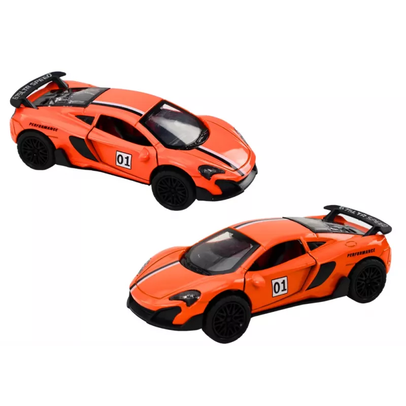 LEAN TOYS urheiluauto 1:32 kitkaveto oranssi