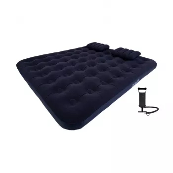 AVENLI XXL täytettävä ilmapatja setti 203x183x22 cm queensize jalkapumpulla ja paikkaussarjalla