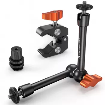 KF Magic Arm Super Clamp telinesarja 1/4 tuuman & 3/8 tuuman kierteellä, 15-55 mm puristusleuat, ISO-kylmäkenkä