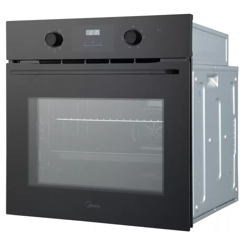 Midea MBO65M80D2-BK kalusteisiin asennettava sähköuuni, 70 l, 3 kW, A, musta