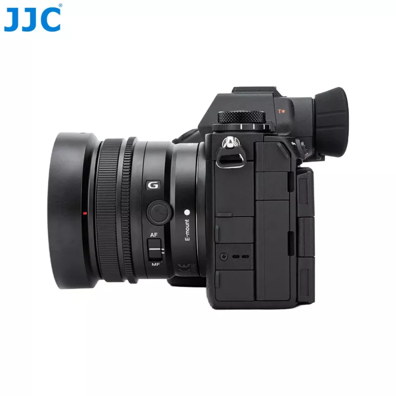 JJC ES-EP21 vara-silmäsuoja Sony Alpha -kameroille – pehmeä silikoni, musta