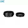 JJC LH-JXHALF vastavalosuoja 37 mm suodatinadapterirenkaalla Fujifilm X Half -malliin, musta