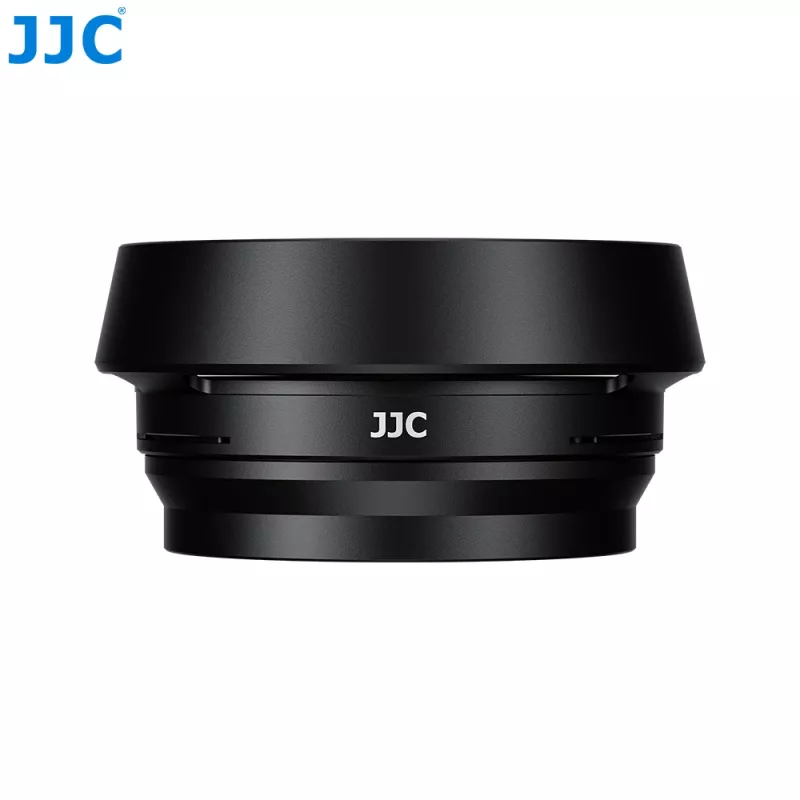 JJC LH-JXHALF vastavalosuoja 37 mm suodatinadapterirenkaalla Fujifilm X Half -malliin, musta