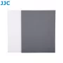 JJC GC-sarja 2-in-1 valokuvauksen kalibrointikorttisarja – 18% harmaakortti ja valkotasapainokortti, 20 x 25 cm, kestävä muovi, kantohihnalla