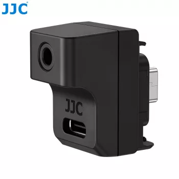 JJC äänisovitin Insta360 Ace Pro 2:lle 3,5 mm mikrofoniin + laturi / AD-ACEP2