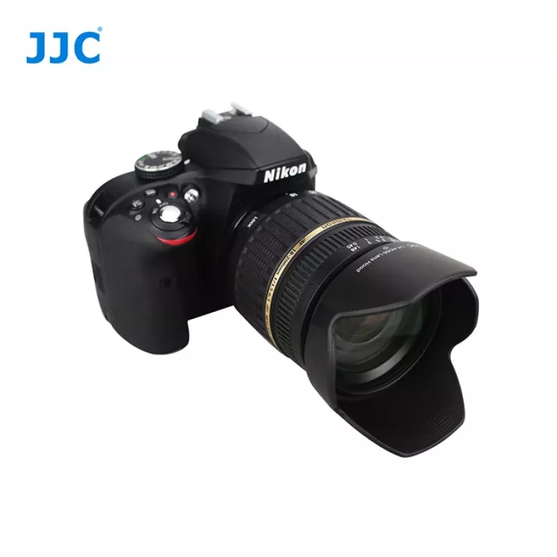 JJC vastavalosuoja tyyppi Tamron AD06 (kukkamuoto, bajonetti, musta)