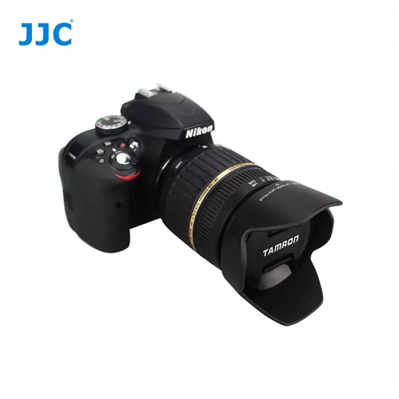 JJC vastavalosuoja tyyppi Tamron AD06 (kukkamuoto, bajonetti, musta)
