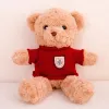 LEAN TOYS pehmolelu maskotti teddykarhu beige punainen villapaita 40 cm