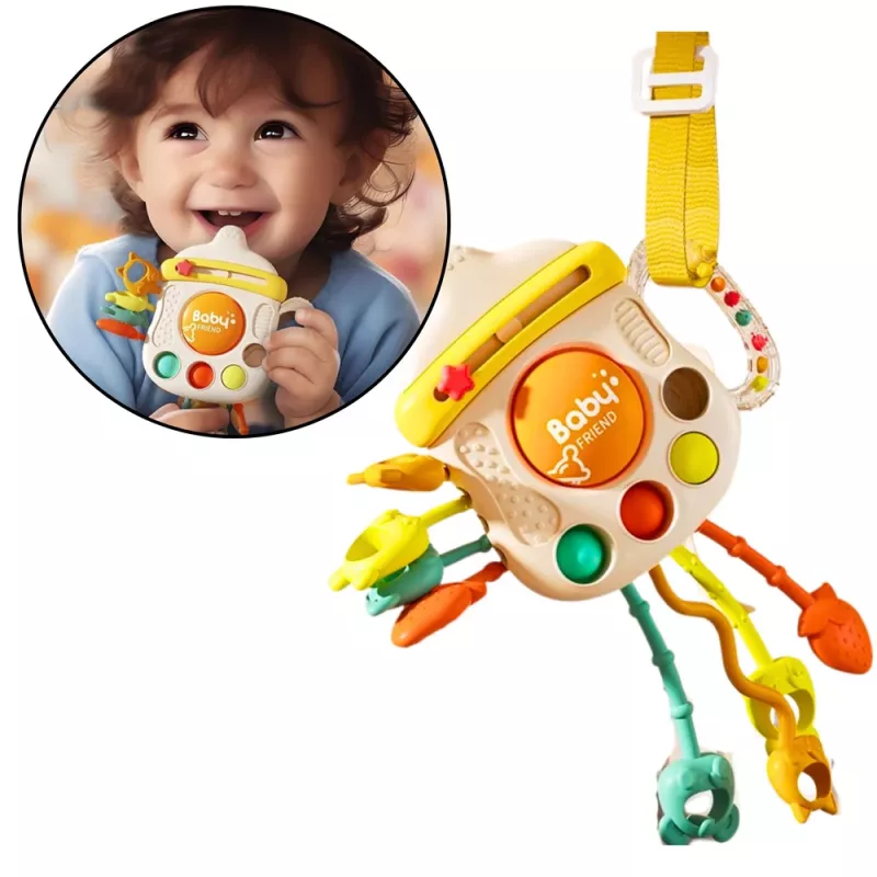LEAN TOYS aistilelu purentarengas helistin pienille lapsille pullo 3in1