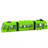LEAN TOYS City Metro raitiovaunu ovilla, valolla ja äänellä, vihreä 1:16