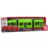 LEAN TOYS City Metro raitiovaunu ovilla, valolla ja äänellä, vihreä 1:16