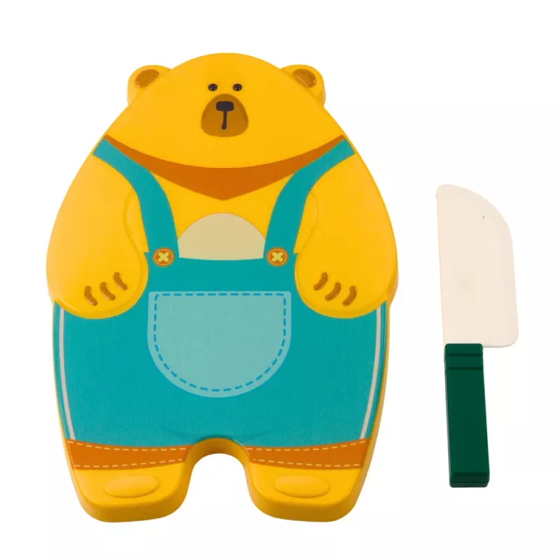 LEAN TOYS hedelmien leikkaussarja leikkuulaudalla ja veitsellä, opetustarvike lapsille