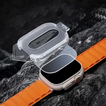 Tech-Protect Easy Set+ näytönsuoja Apple Watch Ultra 1/2/3:lle (49 mm), 2 kpl:n pakkaus