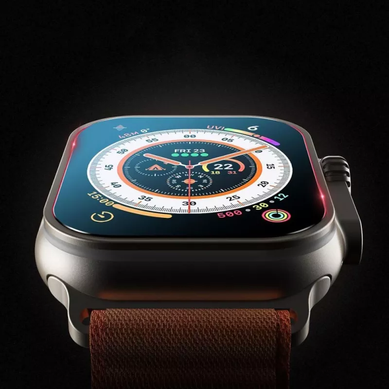 Tech-Protect Easy Set+ näytönsuoja Apple Watch Ultra 1/2/3:lle (49 mm), 2 kpl:n pakkaus