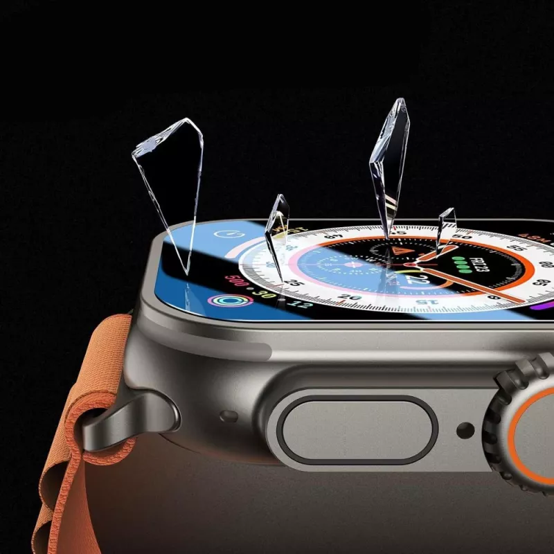 Tech-Protect Easy Set+ näytönsuoja Apple Watch Ultra 1/2/3:lle (49 mm), 2 kpl:n pakkaus