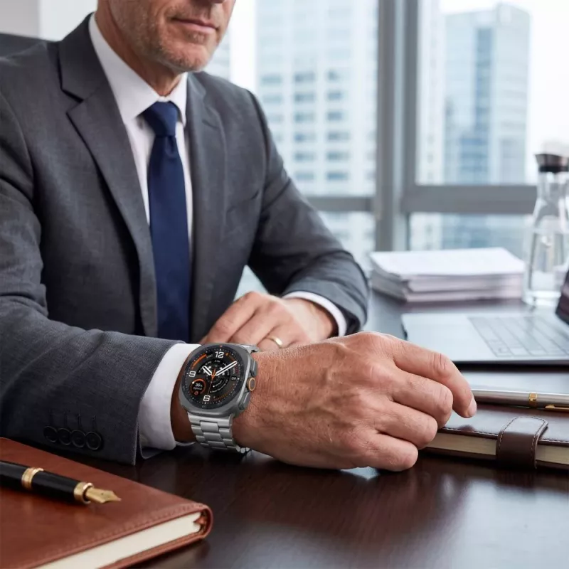 TECH-PROTECT ruostumaton teräsranneke Samsung Galaxy Watch Ultra 1 / 2 (47 mm) - hopea