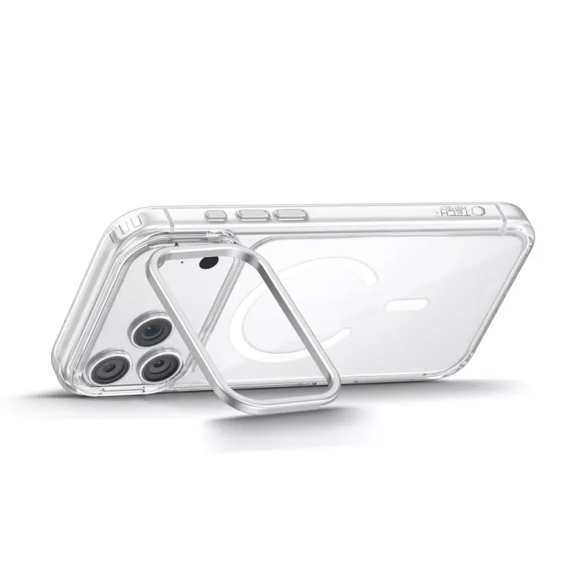 TECH-PROTECT MAGSTAND MagSafe Clear -kotelo iPhone 17 Pro / 18 Pro taitettavalla jalustalla
